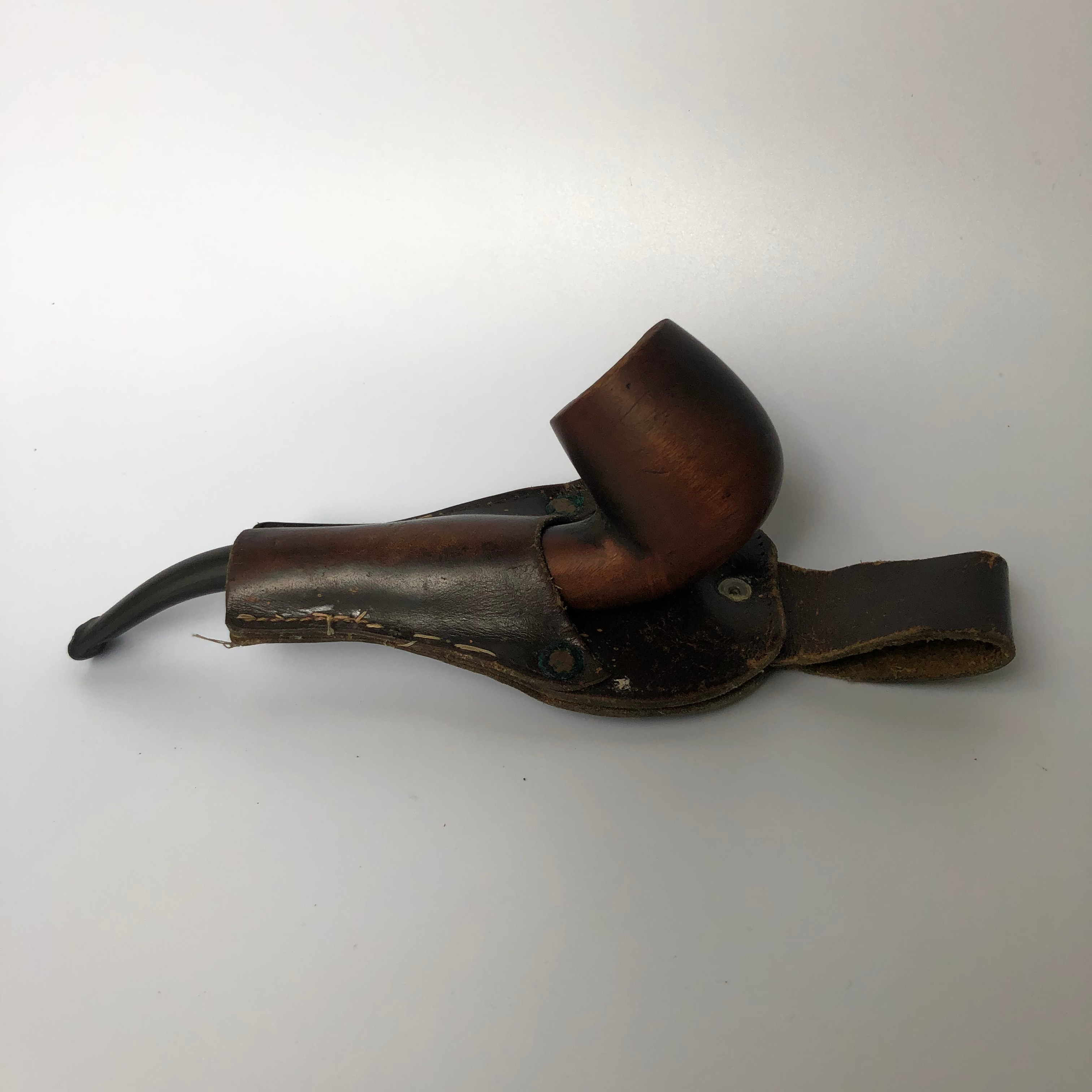 Vintage Tobacco Pipe and Belt Sheath