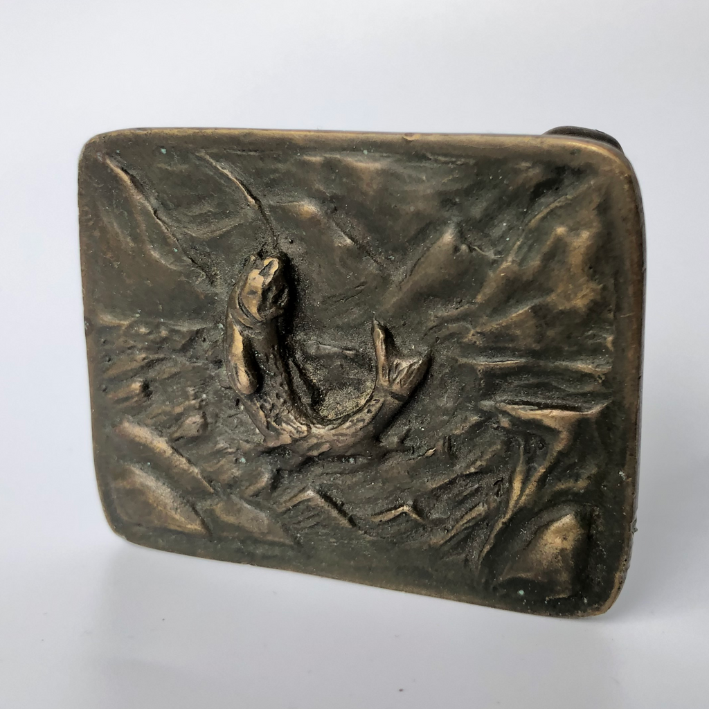 Vintage Trout Belt Buckle